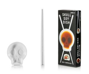Skull Soy Dish And Chopsticks set