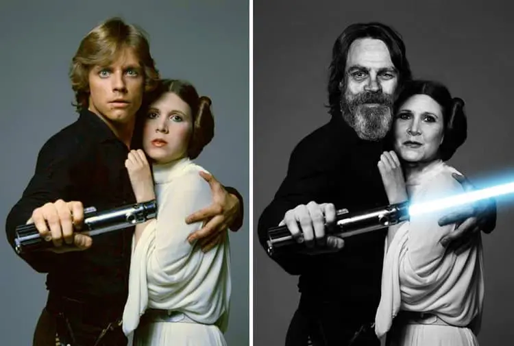 before-after-star-wars-characters-carrie-fisher-mark-hamil