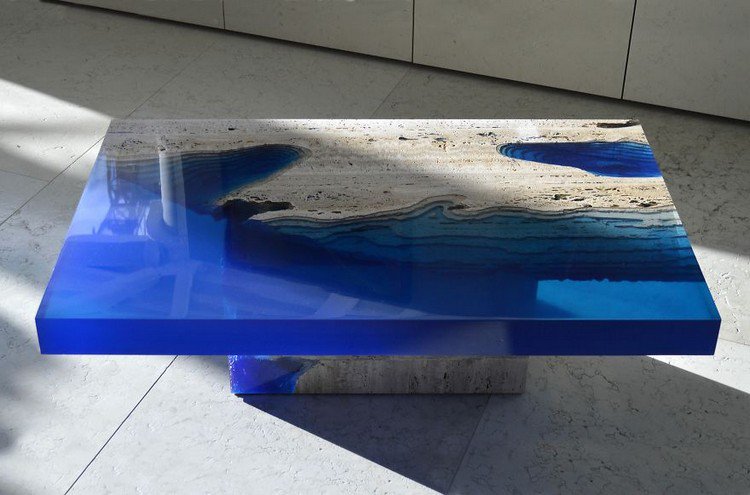 blue lagoon table