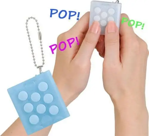 bubble wrap keychain