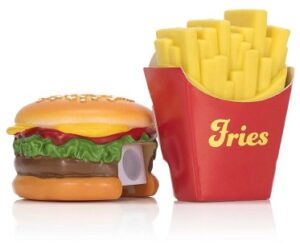 burger sharpener and fries eraser