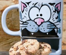 cat biscuit mug
