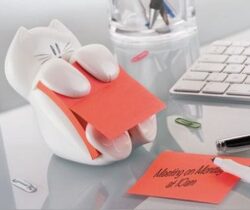 cat sticky note dispenser