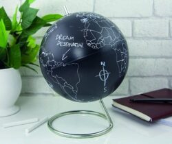 chalkboard globe