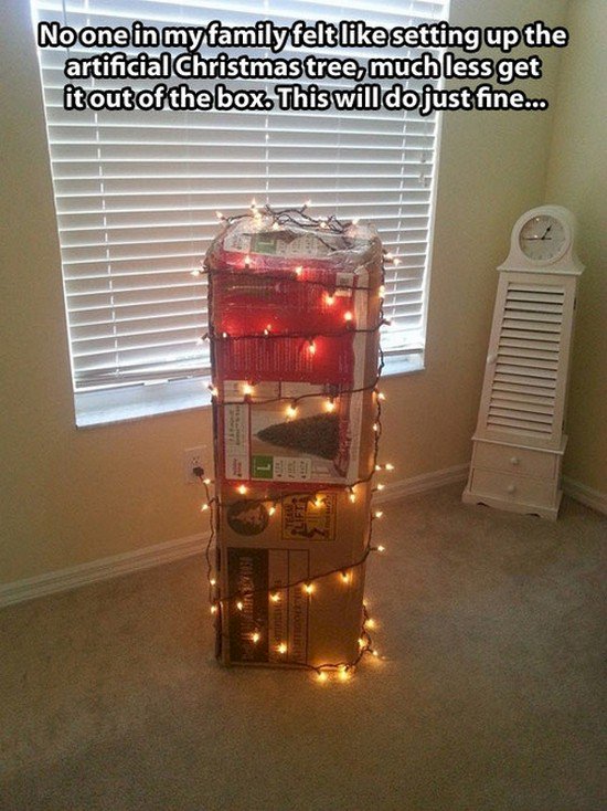 christmas tree box lights