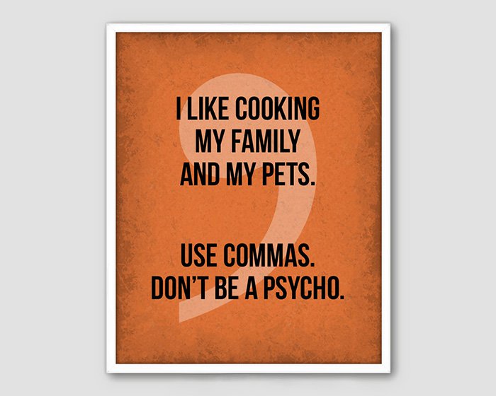 commas psycho