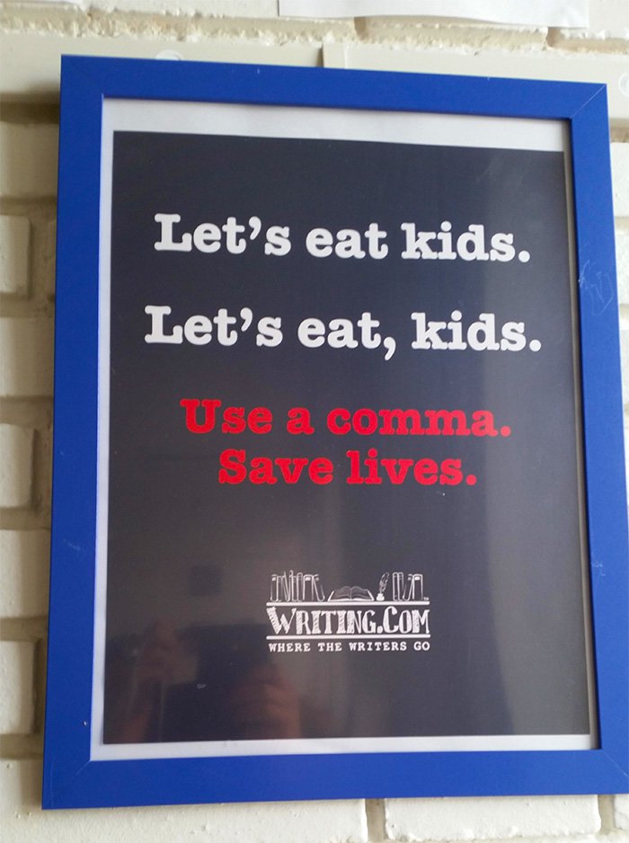 commas save lives