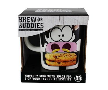 cow biscuit mug box