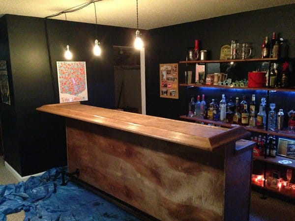 diy basement bar