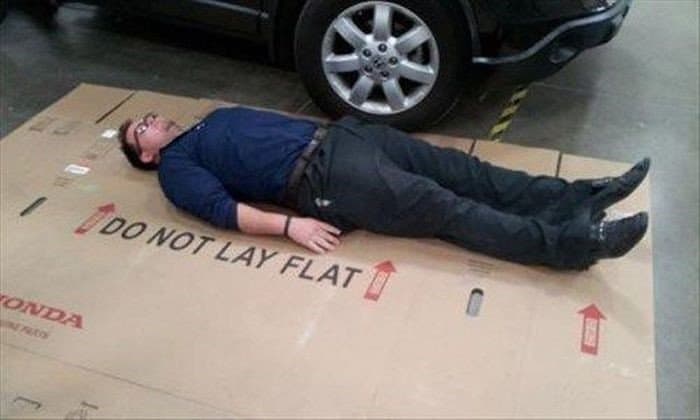 do not lay flat