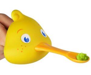 duck feeding spoon yellow