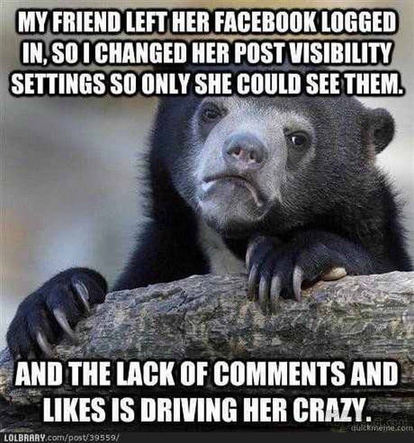 facebook post prank