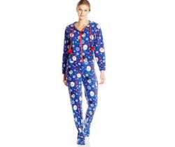 footed christmas onesie