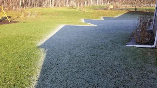 frosty house shadow