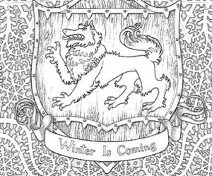 game of thrones coloring book winter