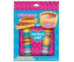 grilled cheese and tomato soup lip balms