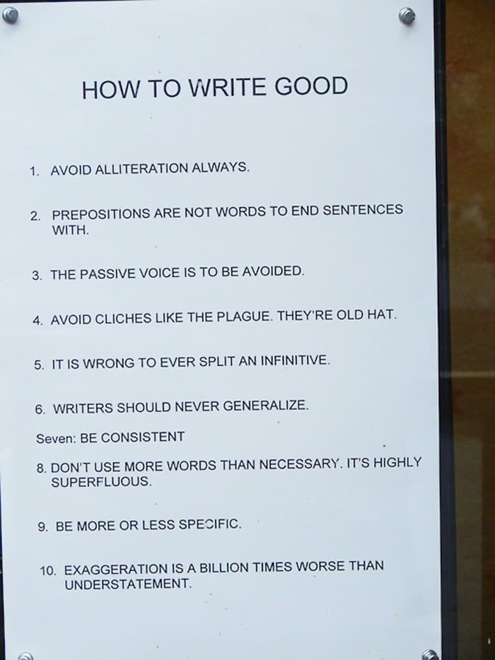 how to write good