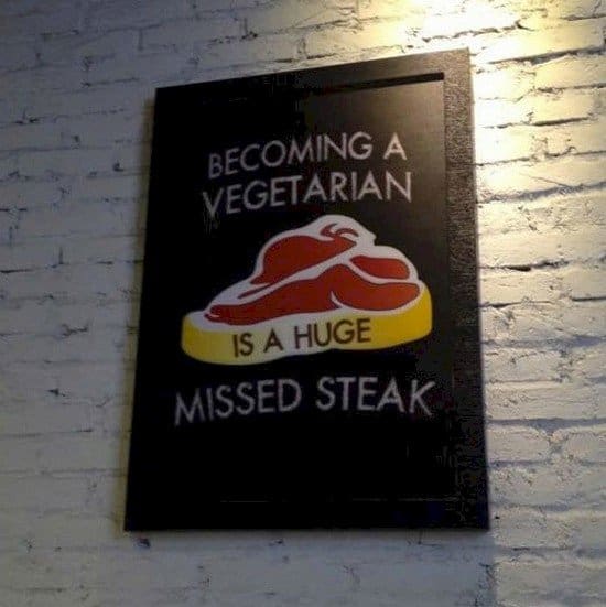 huge missed steak