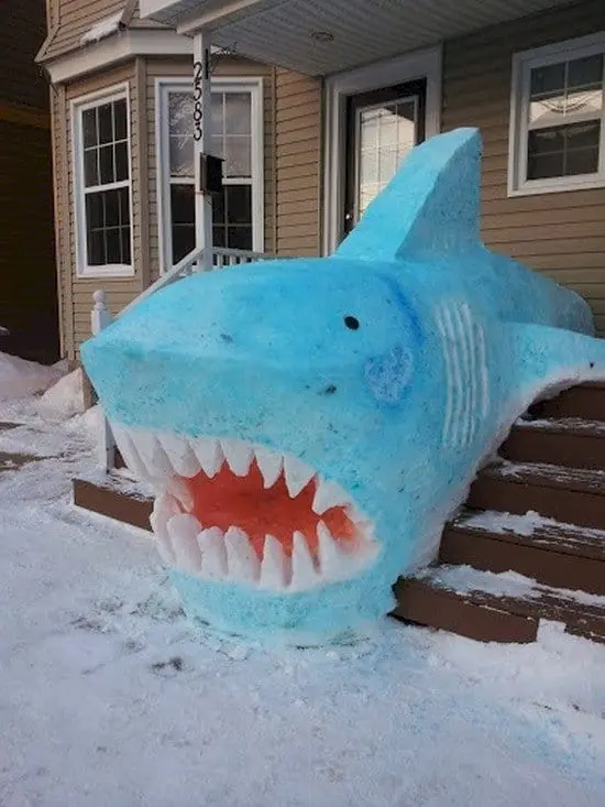 jaws sculpture