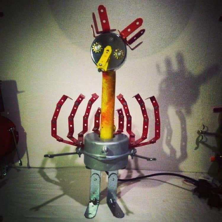 kicky ricky robot lamp