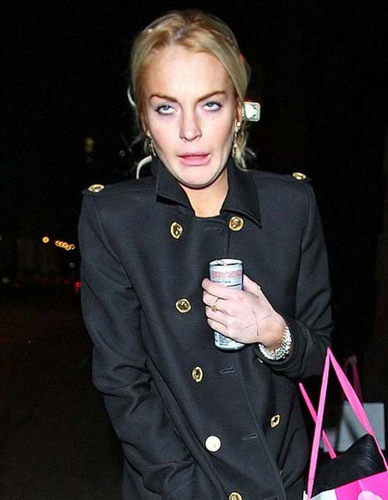 lohan funny face