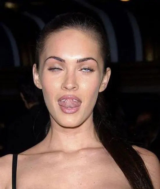 megan fox tongue