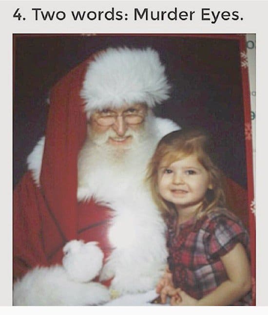 murder eyes santa