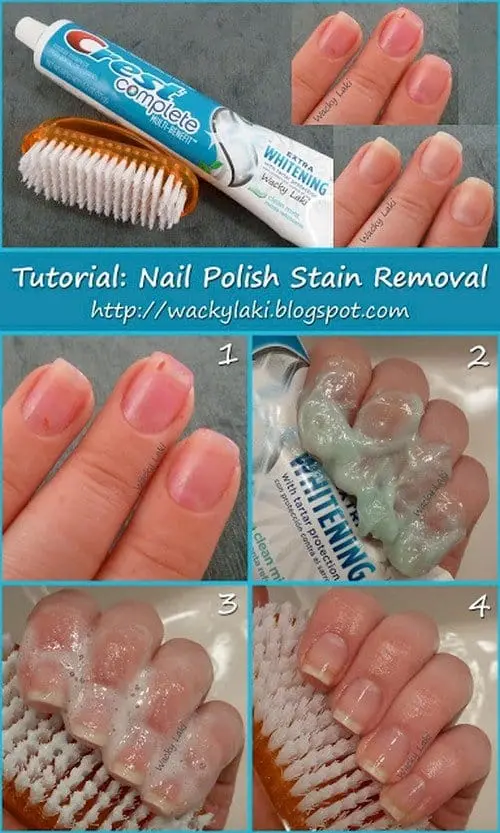 nail stain removal