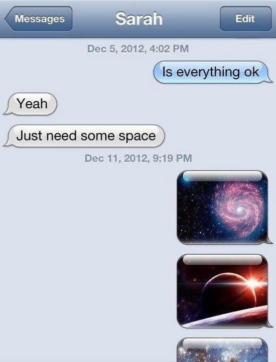 need space