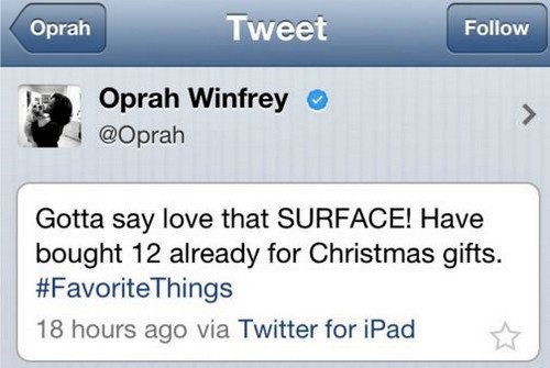 oprah tweet