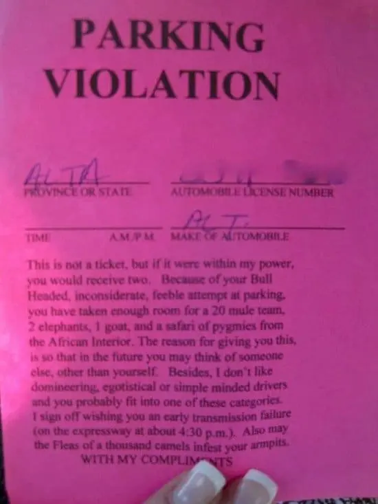 parking violation