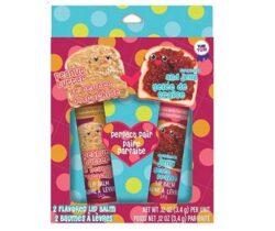 peanut butter and jelly lip balms