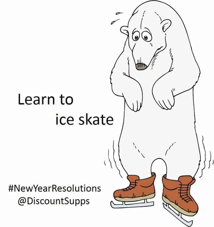 polar bear ice skate