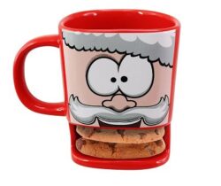 santa biscuit mug