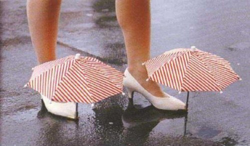 shoe umbrellas