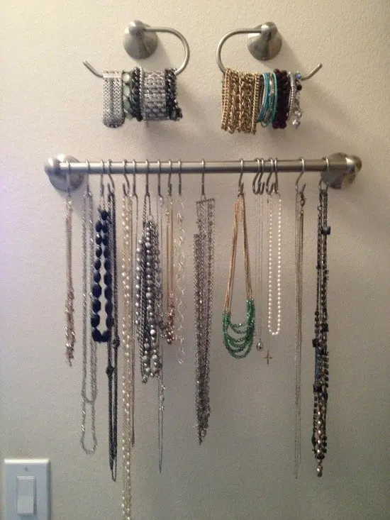 shower hooks rod jewelry