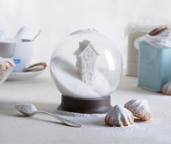 snow globe sugar bowl