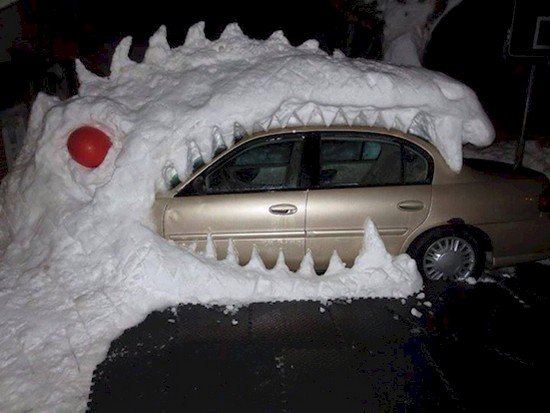 snow monster car