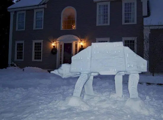 snow star wars art