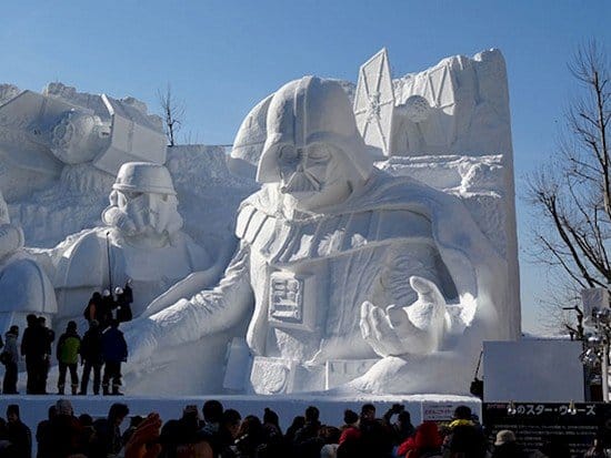 star wars snow art