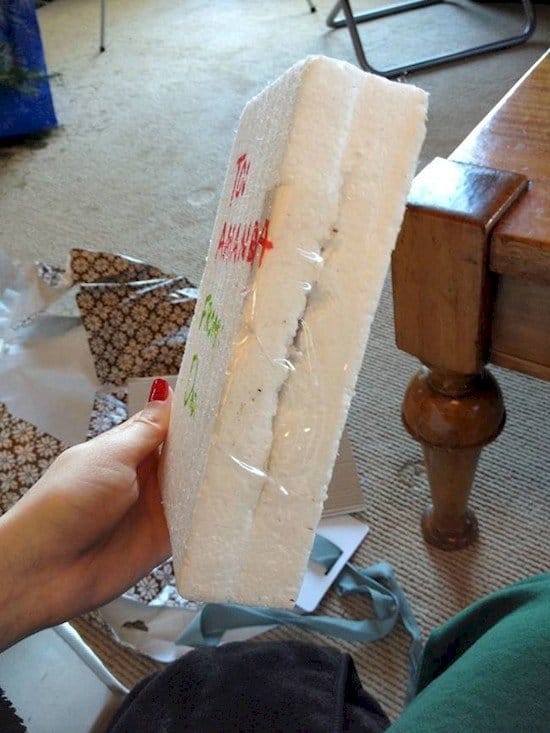 styrofoam parcel