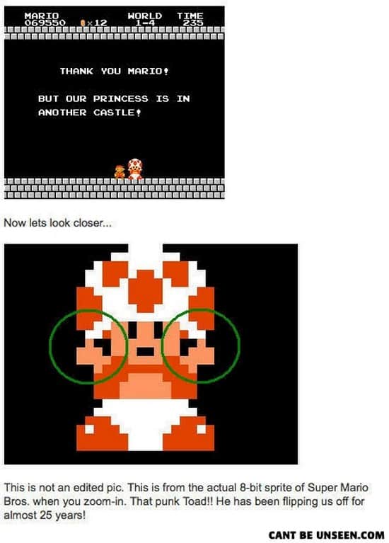 toad flipping off
