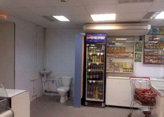 toilet fridge