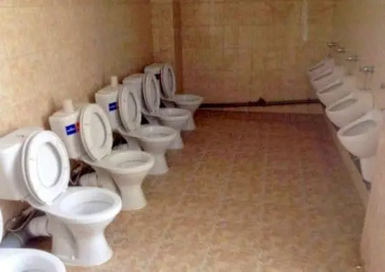 toilets urinals