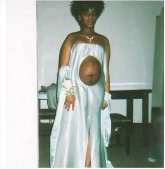 weird pregnancy dress photo