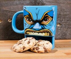 wrestler biscuit mug