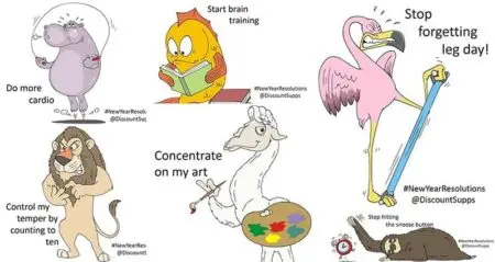 Animals New Year's Resolutions