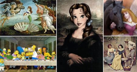 Classical Paintings Reimagined Cartoon Characters