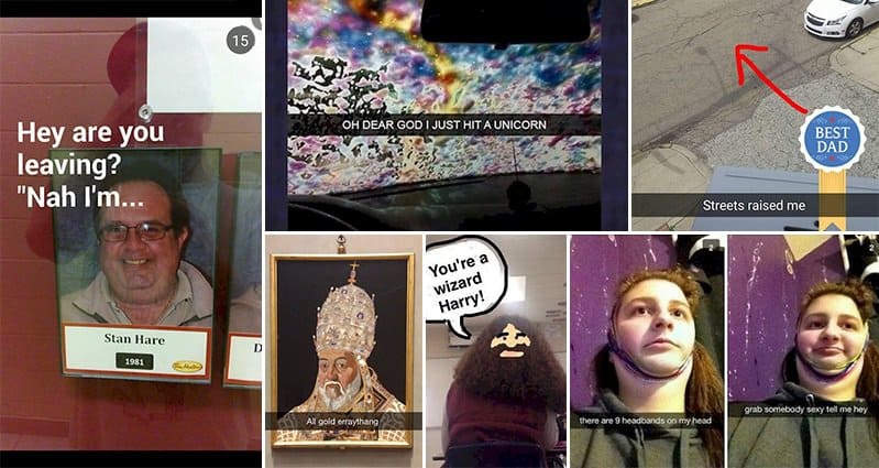 14 Funny People Whose Snapchat Game Is Strong