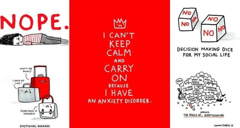 Gemma Correll Illustrations Anxiety Depression
